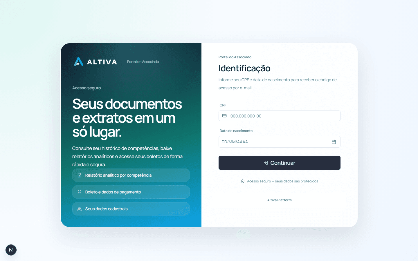 Portal do associado Altiva
